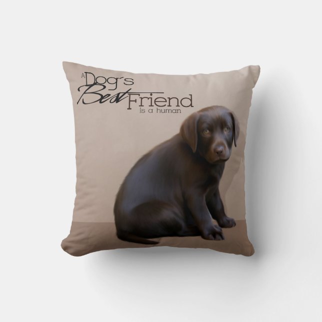 Coussin de marionnettes Labrador (Recto)