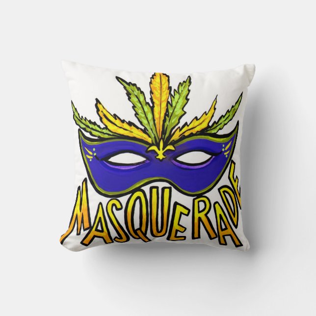Coussin de mascarade de mardi gras (Recto)