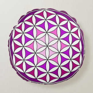 Coussin de méditation de la Fleur violette de la v