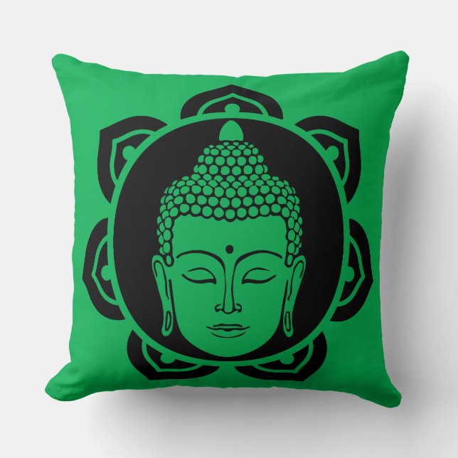 Coussin de méditation de la tête de bouddha (Recto)