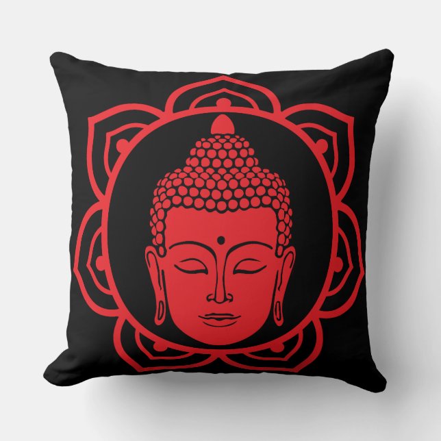 Coussin de méditation de la tête de bouddha (Recto)