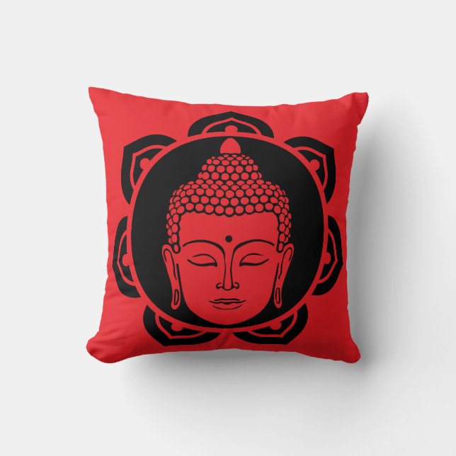Coussin de méditation de la tête de bouddha (Recto)