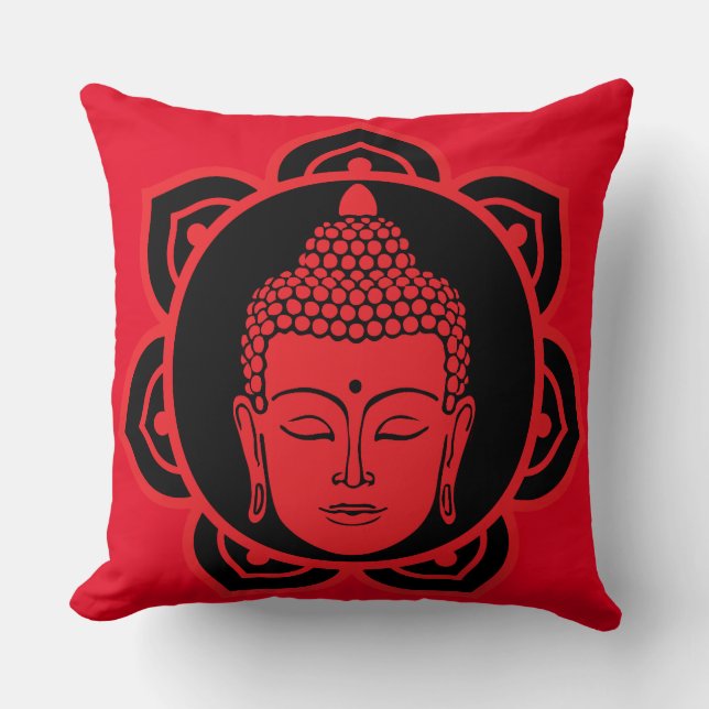 Coussin de méditation de la tête de bouddha (Recto)