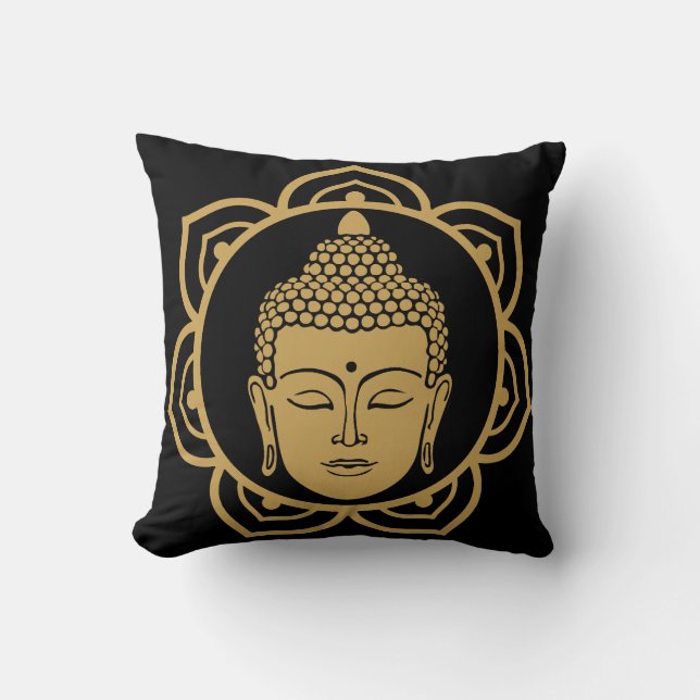 Coussin de méditation de la tête de bouddha (Recto)