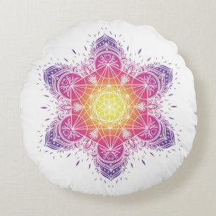 Coussin de méditation   mandala   metatron