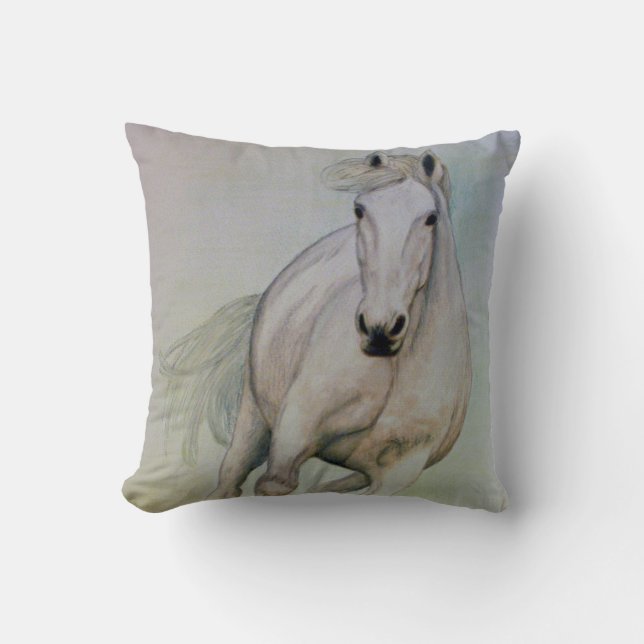 Coussin de MoJo d'Américain de cheval blanc (Recto)