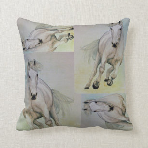 Coussin de MoJo d'Américain de cheval blanc