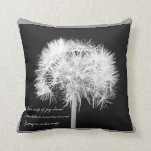 Coussin de MoJo d'Américain de Haiku de pissenlit