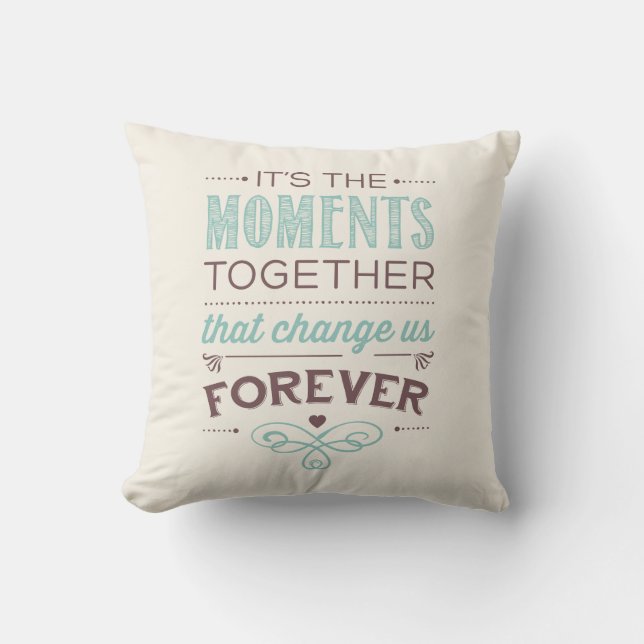 Coussin De moments carreau de sentiment ensemble pour (Recto)
