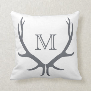 Coussin de monogramme d'Antler