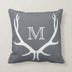 Coussin de monogramme d'Antler