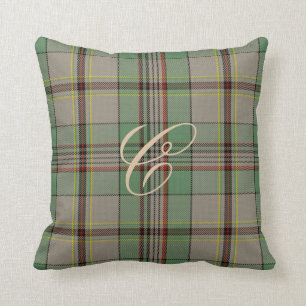 Coussin de monogramme de tartan de Craig