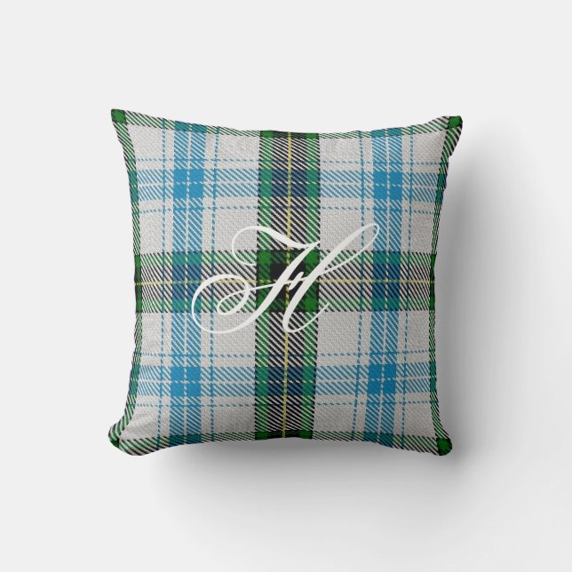 Coussin de monogramme de tartan de Henderson (Recto)