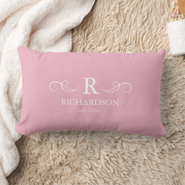 Coussin de monogramme rose (Couverture)