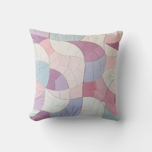 Coussin de mosaïque Pastel Wave