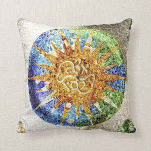 Coussin de mosaïques de Guell de parc