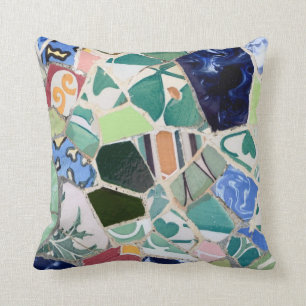 Coussin de mosaïques de Guell de parc