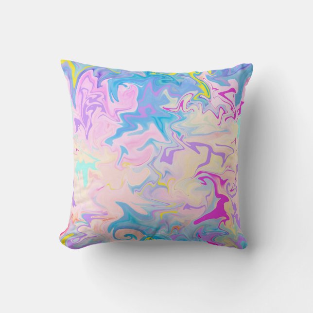 Coussin de motif d'abrégé sur aquarelle (Recto)
