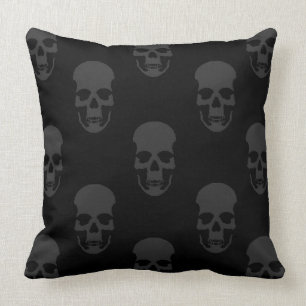 Coussin de motif de crâne de roche et de petit
