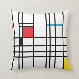 Coussin de motif de Mondrian