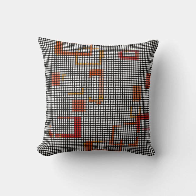 Coussin de Motif vintage Retro Dots Disco (Recto)