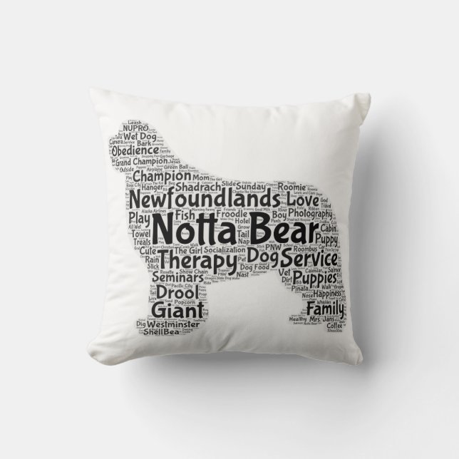 Coussin de niche Notta Bear Newfoundlands 2 nuance (Recto)