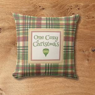 Coussin de Noël à carreaux confortable