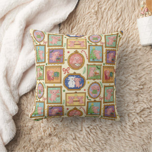 Coussin de Noël à jeter avec Axolotl dessiné à la