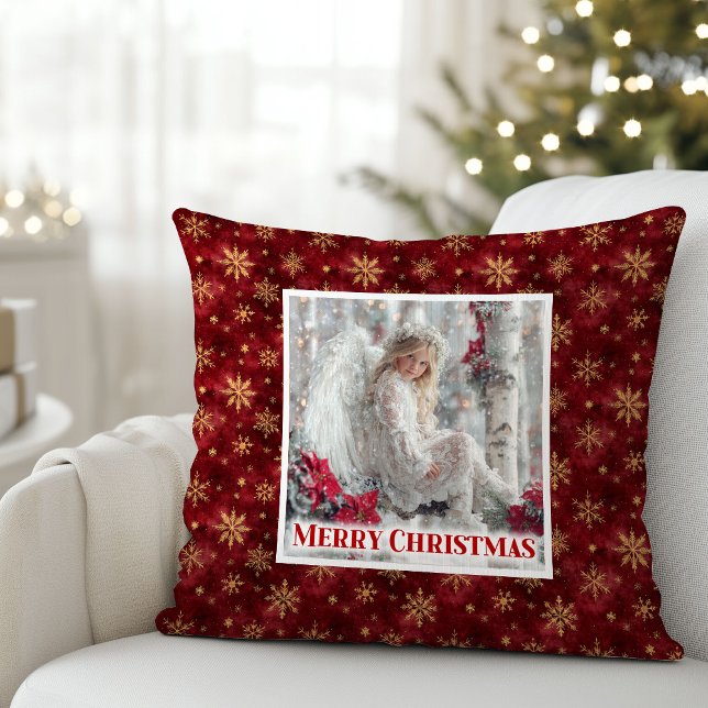Coussin de Noël ange féerique Cadeau (Fairy Angelic Christmas Pillow Gift)