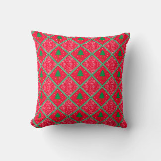 coussin de noël avec design unique, gribouillis