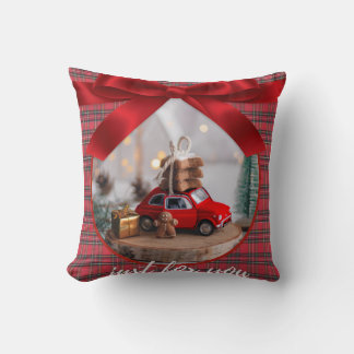 Coussin de Noël - Coussin de fête confortable pour