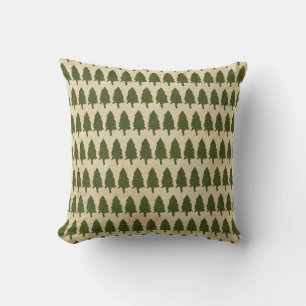 Coussin de Noël de l'arbre des bois