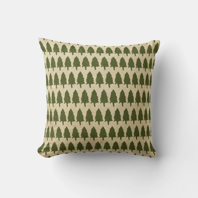 Coussin de Noël de l'arbre des bois (Recto)