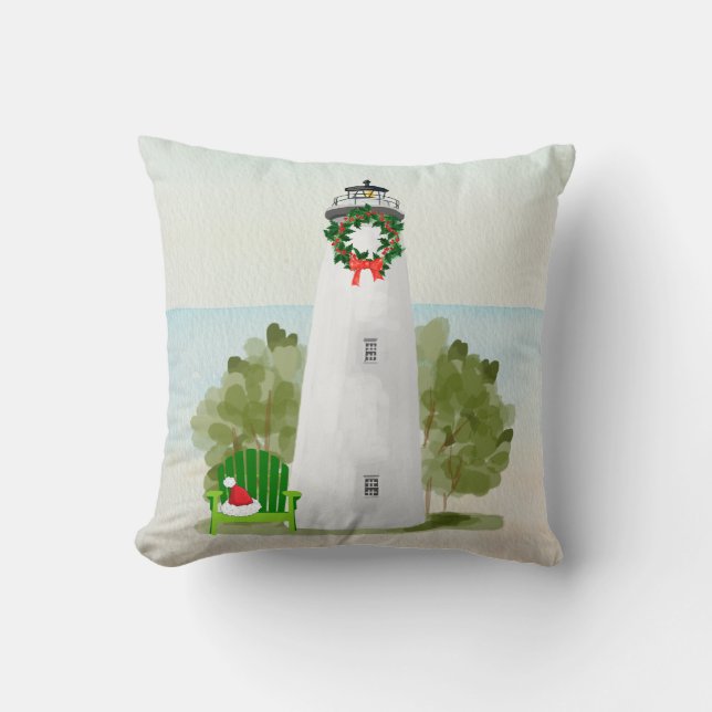 Coussin de Noël de phare (Recto)