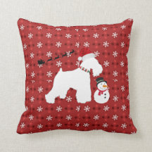 Coussin de Noël de Schnauzer