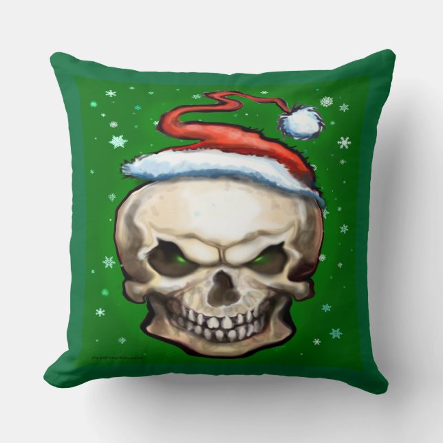 Coussin de Noël du crâne mal (Recto)