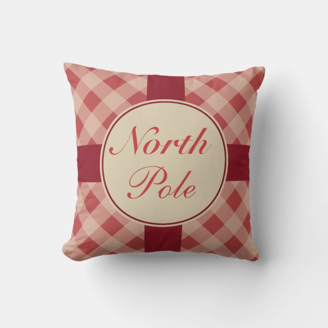 Coussin de Noël du Pôle Nord (Recto)