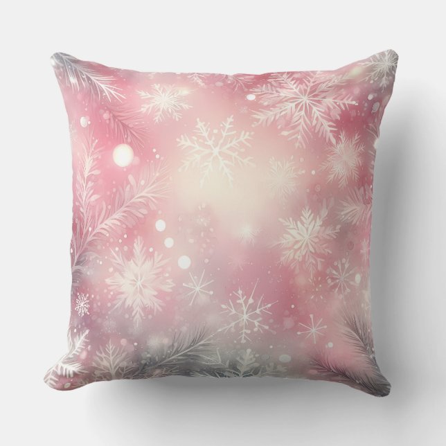Coussin de Noël élégant violet  (Recto)