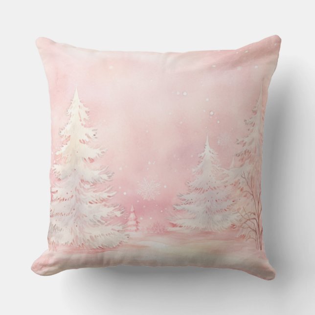 Coussin de Noël élégant violet  (Recto)