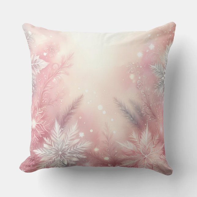 Coussin de Noël élégant violet  (Recto)