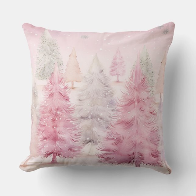 Coussin de Noël élégant violet  (Recto)