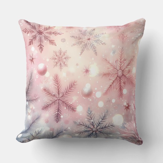 Coussin de Noël élégant violet  (Recto)