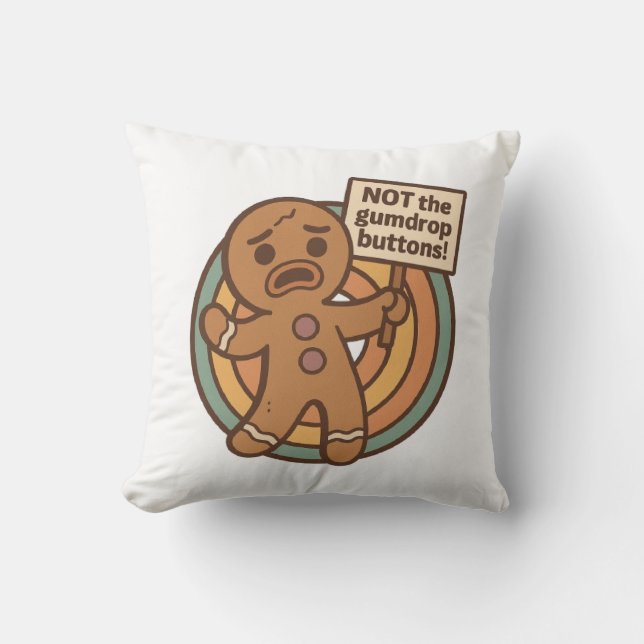 Coussin de Noël en pain d'épices Gingy (Recto)