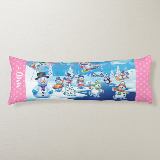 Coussin de Noël géant des neiges des merveilles d' (Devant)