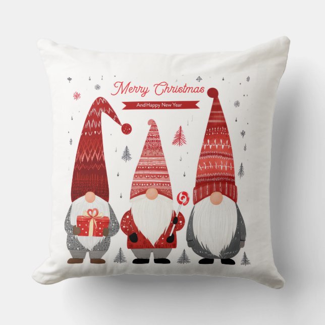 Coussin de Noël Gnome (Recto)