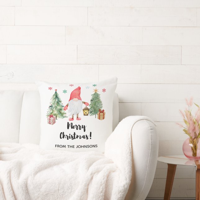 Coussin de Noël Gnome Cadeau de Noël (Canapé)