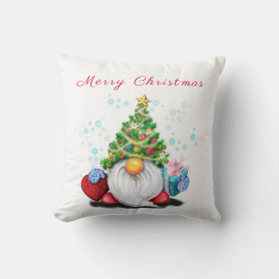 Coussin de Noël Gnome mignonne