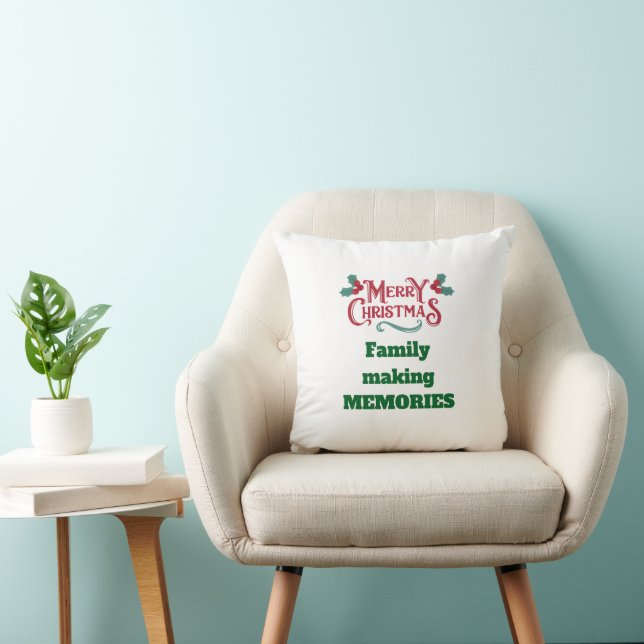 Coussin de Noël joyeux (Chaise)