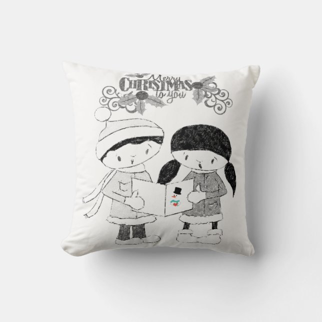 Coussin de Noël, Joyeux Noël (Recto)