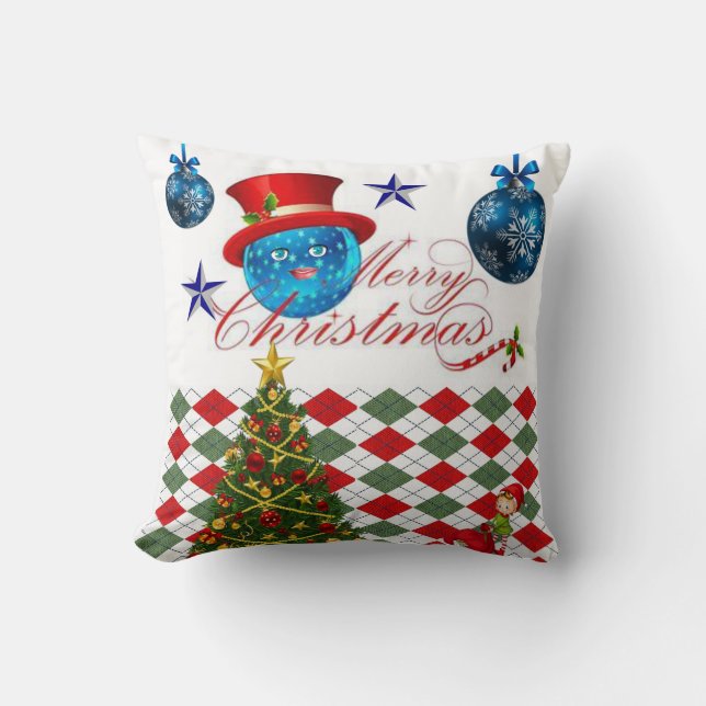 Coussin de Noël, Joyeux Noël (Recto)